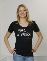 T-shirt med statement (dame)