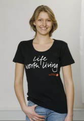 T-shirt med statement (dame)